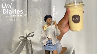 uni diaries | writing my final exams + cafe study session + mini grocery shopping and reflections