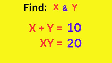 Japanese | Nice Math Olympiad Algebra Problem | How to solve for X and Y  |