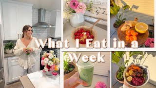 WHAT I EAT IN A WEEK! healthy highprotein breakfast, lunch, + dinner recipes!