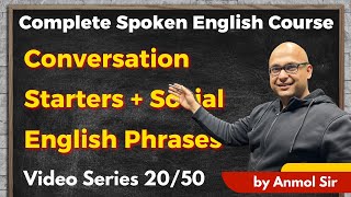 Conversation Starters + Social English Phrases | Complete Spoken English Course | MAA Tutorial