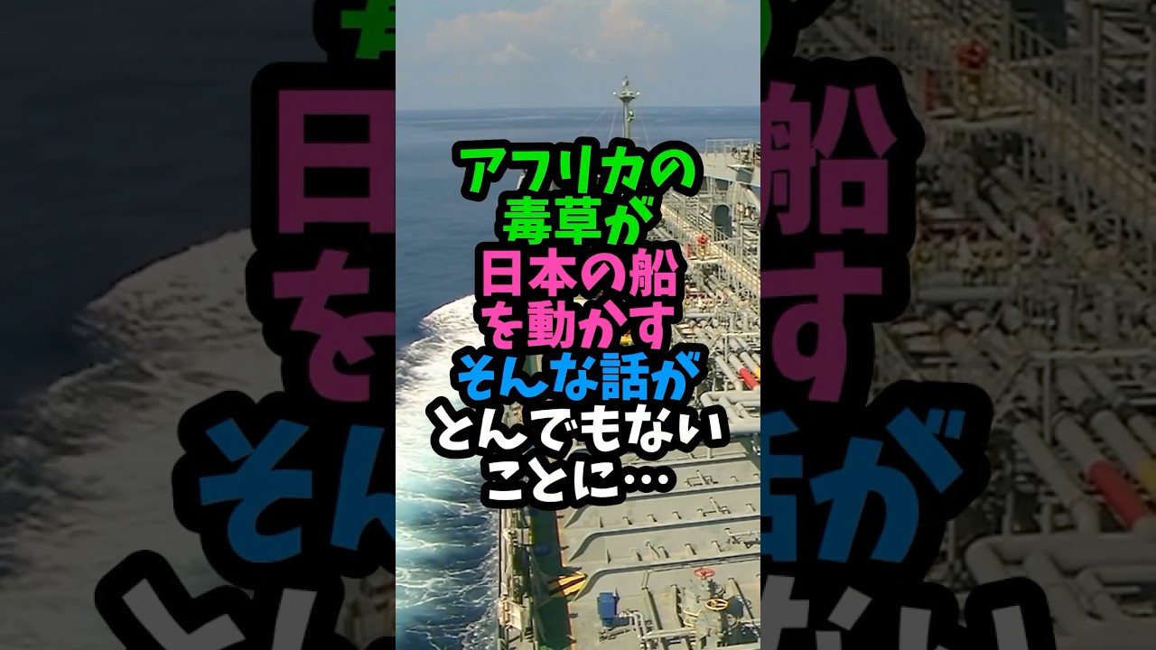 アフリカの毒草が日本の船を動かすそんな話がとんでもないことに…　 #実話