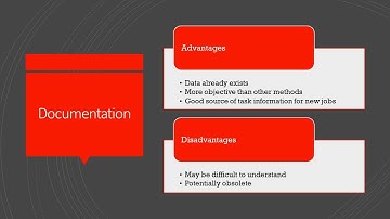 Training & Development - Lecture 3 - Methods of Needs Assessment - Documentation