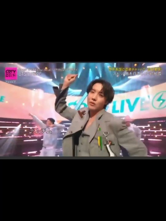 #JHOPE performing Sweet dreams✨️#오늘의제이홉 #제이홉 #jhope #BTS #방탄소년단 #jhope_SweetDreams #CDTV #CDTVライブライブ