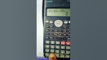 Polar to rectangular form conversion using scientific calculator, fx-82MS calculator