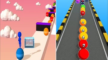 ▶️ Ball Run 2048 🆚 Stack Rider  - All Levels Gameplay Walkthrough Android, iOS BIG UPDATE