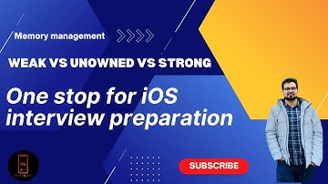 iOS Interview questions || Weak vs Unowned vs Strong || Retain Cycle ||  Memory management in iOS
