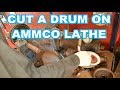 How To Cut Brake Drums on AMMCO 4000 LATHE - how to resurface refinish recondition machine FAST!