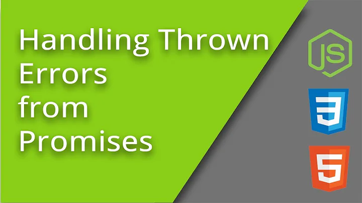 Error Handling in Promises