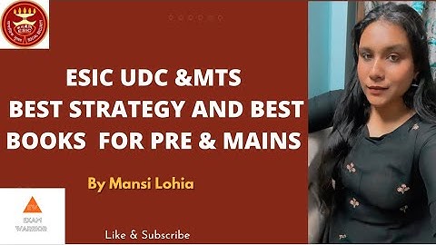 how to prepare esic udc exam | ESIC BEST BOOKS FOR UDC AND MTS | complete strategy for Beginners 🔥