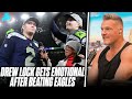 Drew Lock Fights Off Tears Talking About His Roller Coaster Career After Beating Eagles | Pat McAfee