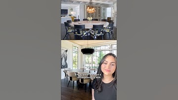Round or Rectangular? Which dining table do you prefer? #housedesign #dininginterior #diningtable