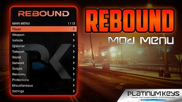 GTA V REBOUND MOD MENU SHOWCASE PART 1 | Platinum Services