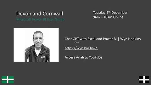 ChatGPT for Excel and Power BI with Wyn Hopkins