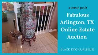 Sneak Peek: Fabulous Arlington, TX Online Estate Auction