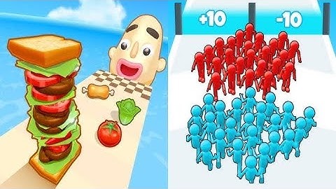 Shocking Gameplay... Sandwich Runner Vs Join Clash 3D Which Game is Addicting... ios game All Max