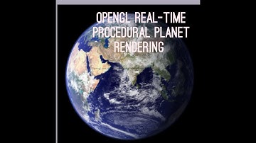 Opengl real-time procedural planet rendering