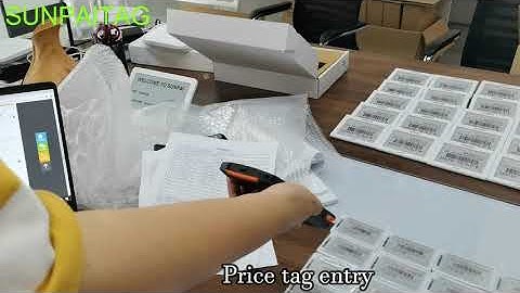 SUNPAITAG ESL test for germany customer price tag e ink labels electronic shelf labels