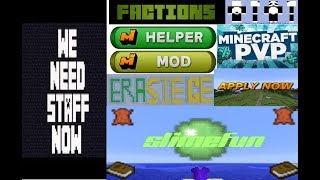 Minecraft 1.11.2 New Factions/Slimefun Server!