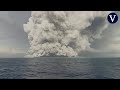 Tonga, aislada del mundo tras la erupción del volcán y el tsunami