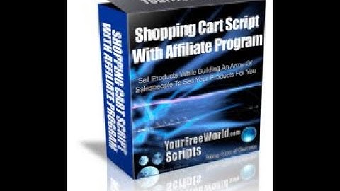 Shopping Cart Script with Affiliate Program Admin area - How to Use