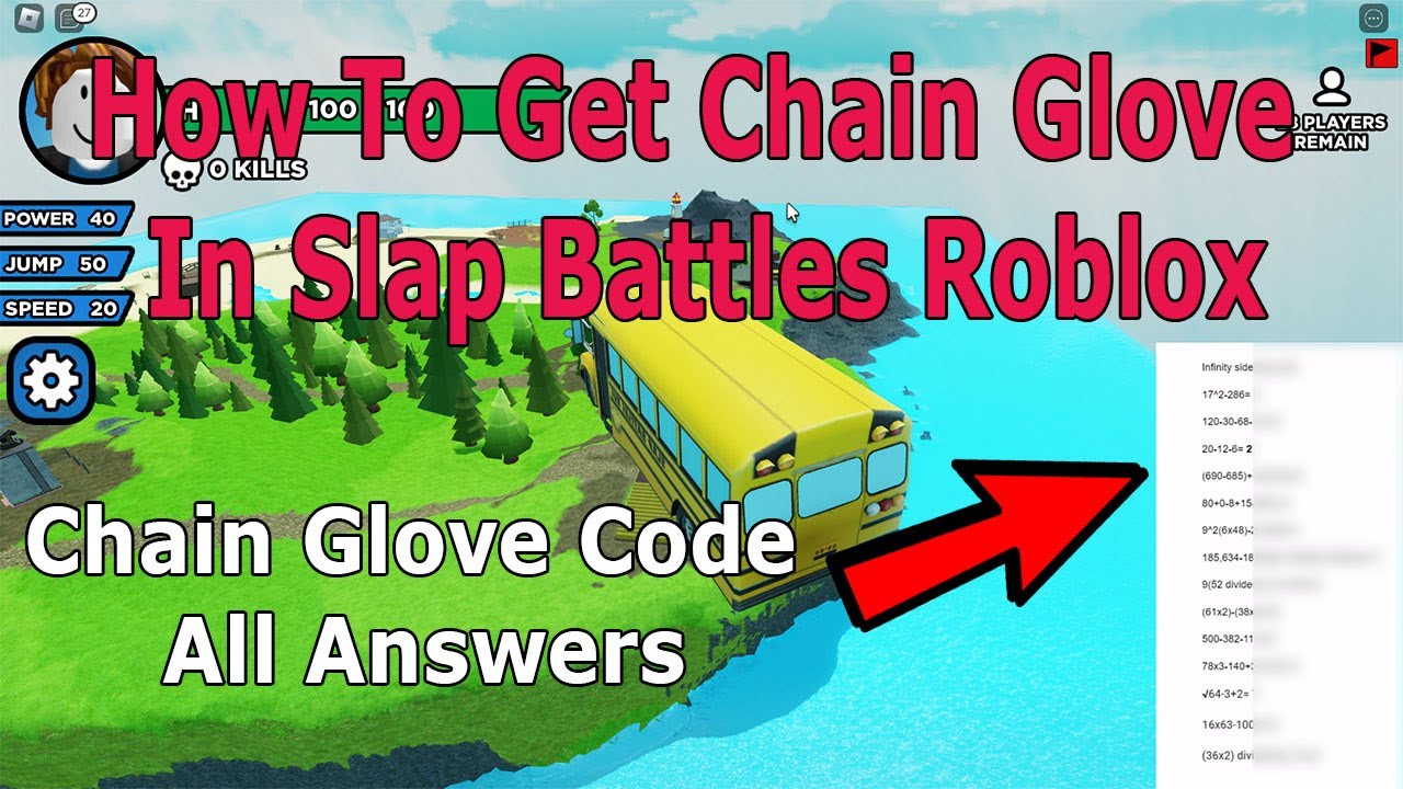 How To Get Chain Glove In Slap Battles Roblox Slap Battles Chain Glove All Codes YouTube