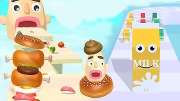 Juice Run 🧃 Sandwich Runner 🥪 Funny Mobile Games All Levels Gameplay Walkthrough PRO MAX LEVEL