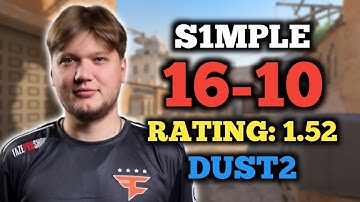S1MPLE (16-10) BC.GAME vs BOOMER DEMONS (DUST2) RED BULL GIBAWAY JOURNEY 2025