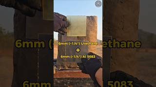 5083 Aluminum   Urethane vs 9mm FMJ