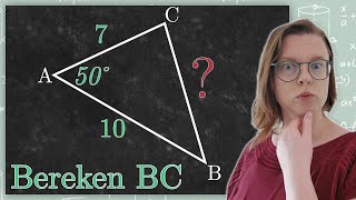 Zijde Van Een Driehoek Berekenen Met De Sinus- Of Cosinusregel