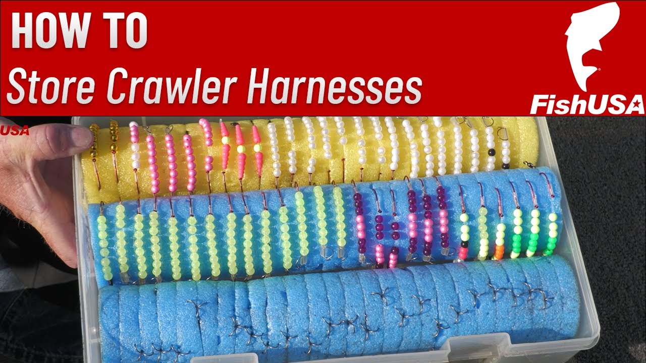 The BEST Way to Store Your Crawler Harnesses for Walleye Fishing 