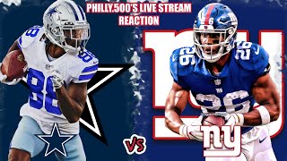 Cowboys VS Giants | Live Stream Reaction | NFC East