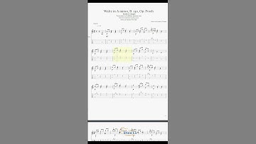 Thumbnail of F. Chopin - Waltz in A minor, B. 150, Op. Posth Arr for Classical Guitar