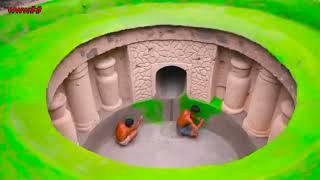 I Build Underground House Water Slide To Tunnel Underground Swimming Pools For hiding