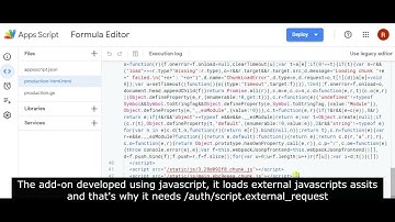 Formula Editor OAuth consent screen verification process