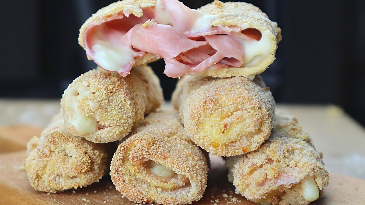 Flamenquines de jamón york y queso | AL HORNO sin freír | @recetas.en.pareja