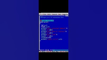 C programming to Calculate Simple Interest #c #coding #python #programming #shortvideo #trending