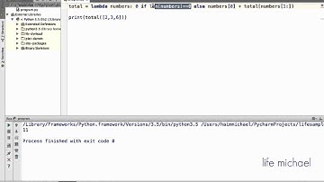 Recursive Lambda Expression in Python