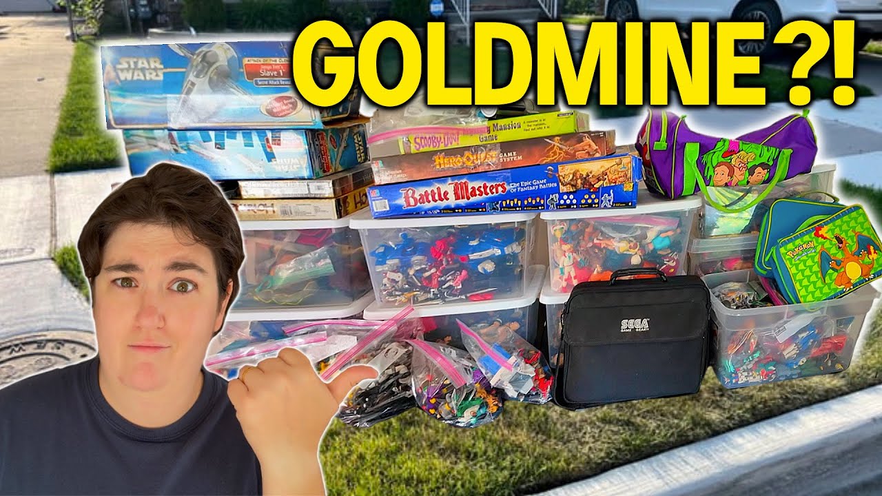 Vintage Toys Thrown Away in the Trash... How Much Money Is It Worth? SHOWING EVERYTHING WE FOUND!