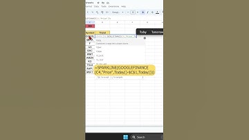 Track Stock Trend in Google Sheet 😯😯🔥#short #excel