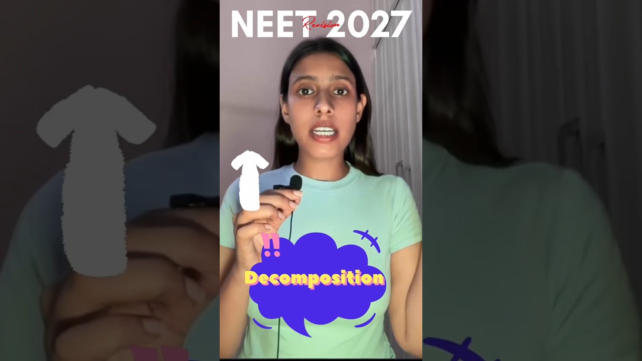 अपघटन: तेज़ या धीमा? 🌿 | एनईईटी जीव विज्ञान #शॉर्ट्स