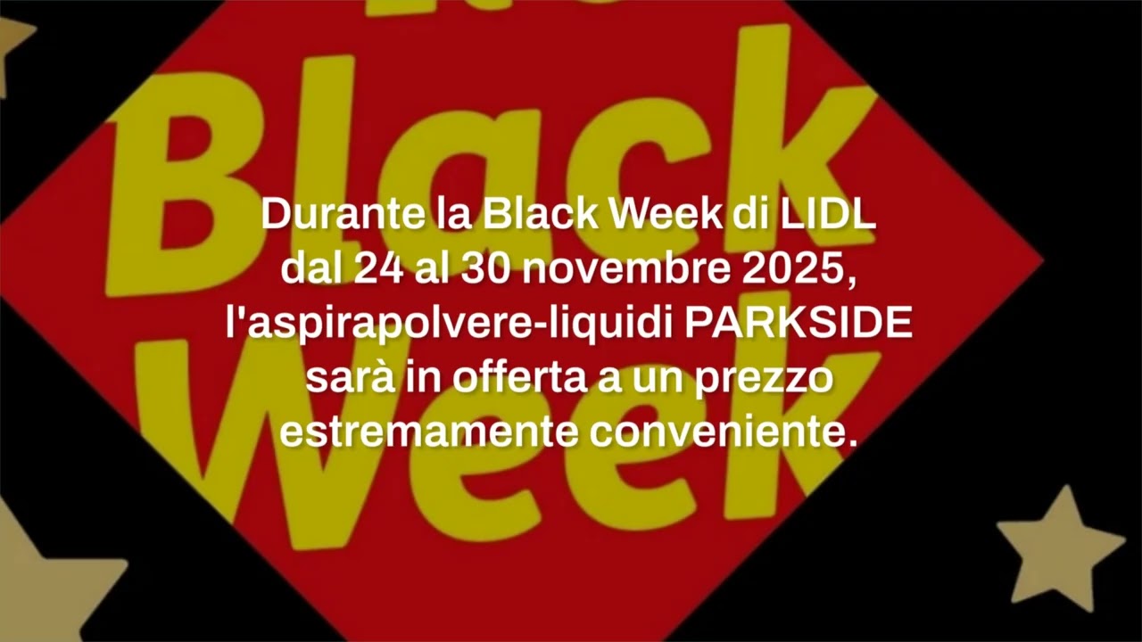 LIDL ti regala l’aspirapolvere-liquidi PARKSIDE: prezzo fenomenale