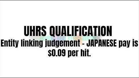 UHRS QUALIFICATION Entity linking judgement - JAPANESE