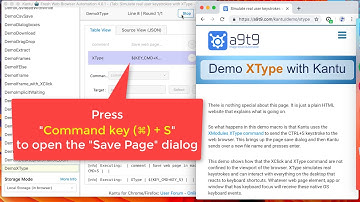 Simulating "Command key (⌘)+ S" on the Mac