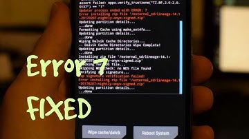 How to fix Error 7 ( TWRP or any custom recovery )
