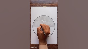 How To Draw Night Sky || Easy Drawing