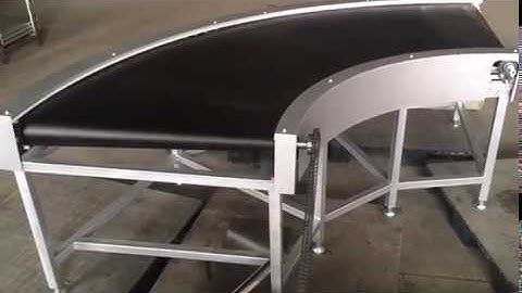 90 degree curve belt conveyor