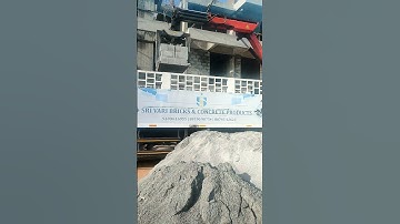 Concrete solid block unloading.#technology #shorts
