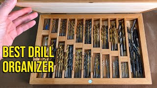 Store all your drill bits in one handy case. Weekend woodworking shop project.