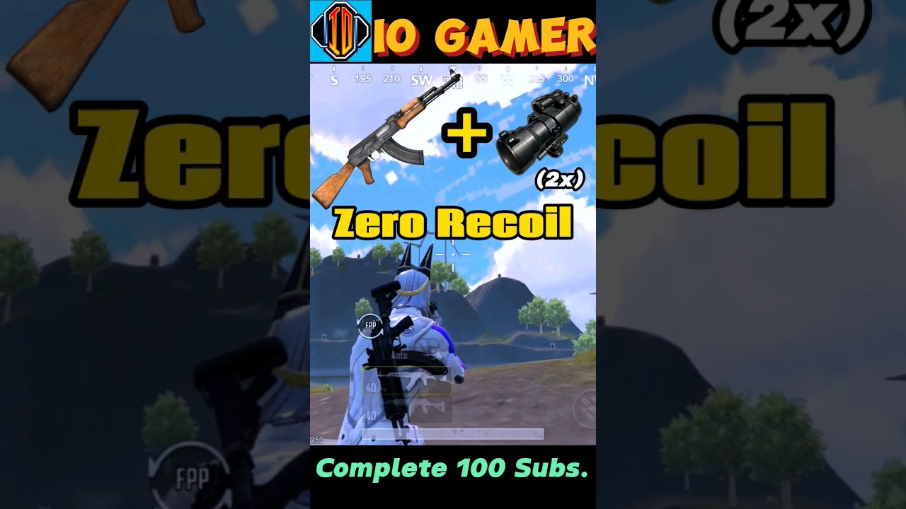 Akm zero recoil sensitivity | 2x scope |•Akm no recoil sensitivity•| 