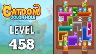 Catdom: Color hole Level 458 walkthrough solution 